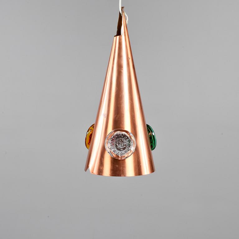 TAKLAMPA, "Struten"/"182", Hans Bergström och Erik Höglund, Ateljé Lyktan, 1900-talets tredje kvartal, höjd 42 cm.