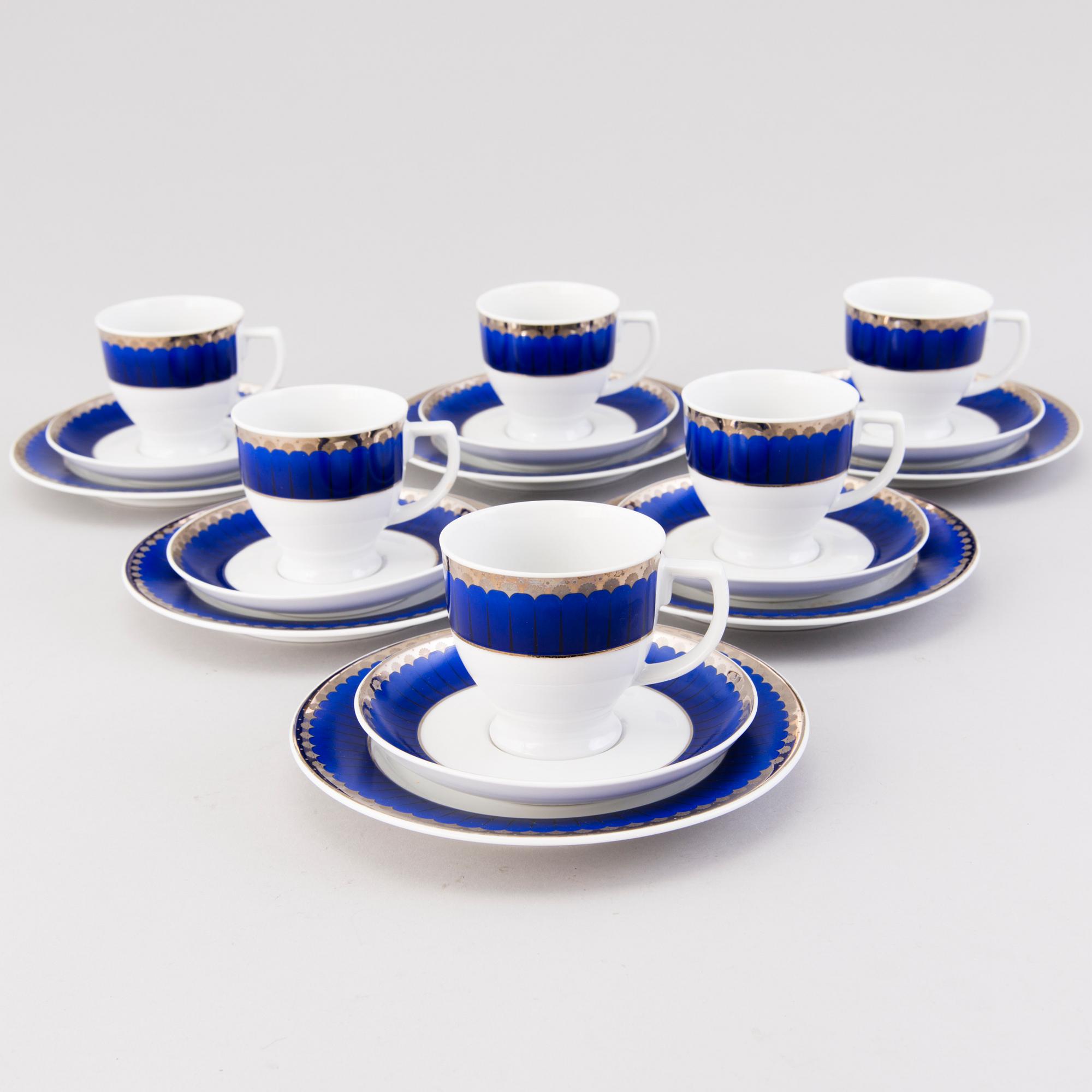 SIGVARD BERNADOTTE, MAT- och KAFFESERVIS, 29 delar, "Christineholm"/"Marianne".