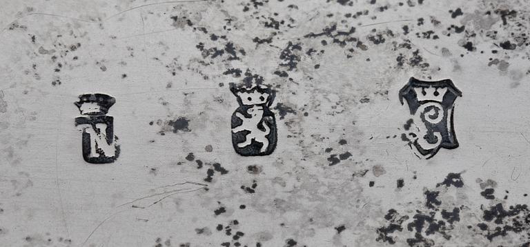 GRÄDDKANNA, silver, Louis XVI-stil, 1900-tal. Vikt 230g.