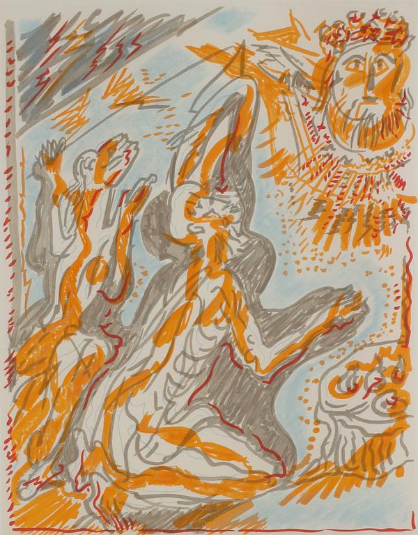 ANDRÉ MASSON, färgetsning, signerad och numrerad 35/70.