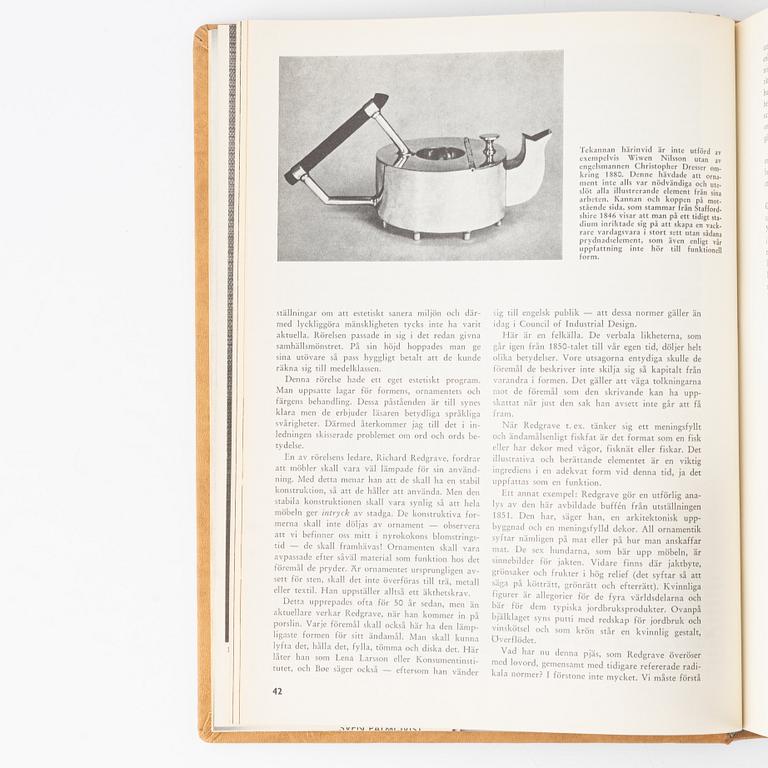 Svenska Slöjdföreningens Tidskrift, 9 band, 1955-1963.