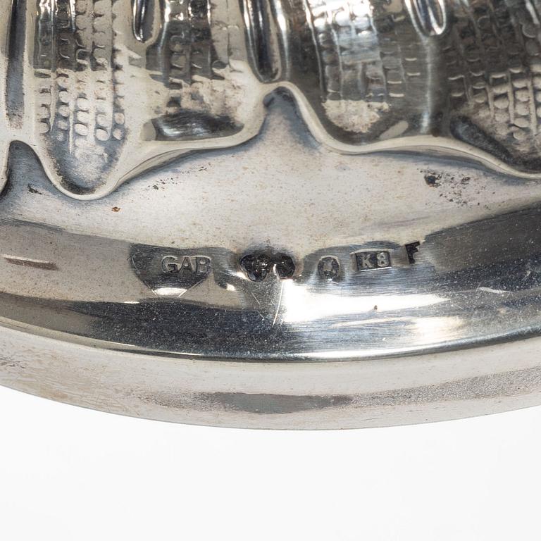 Guldsmedsaktiebolaget (GAB), Beaker/vase, silver, Stockholm 1936.