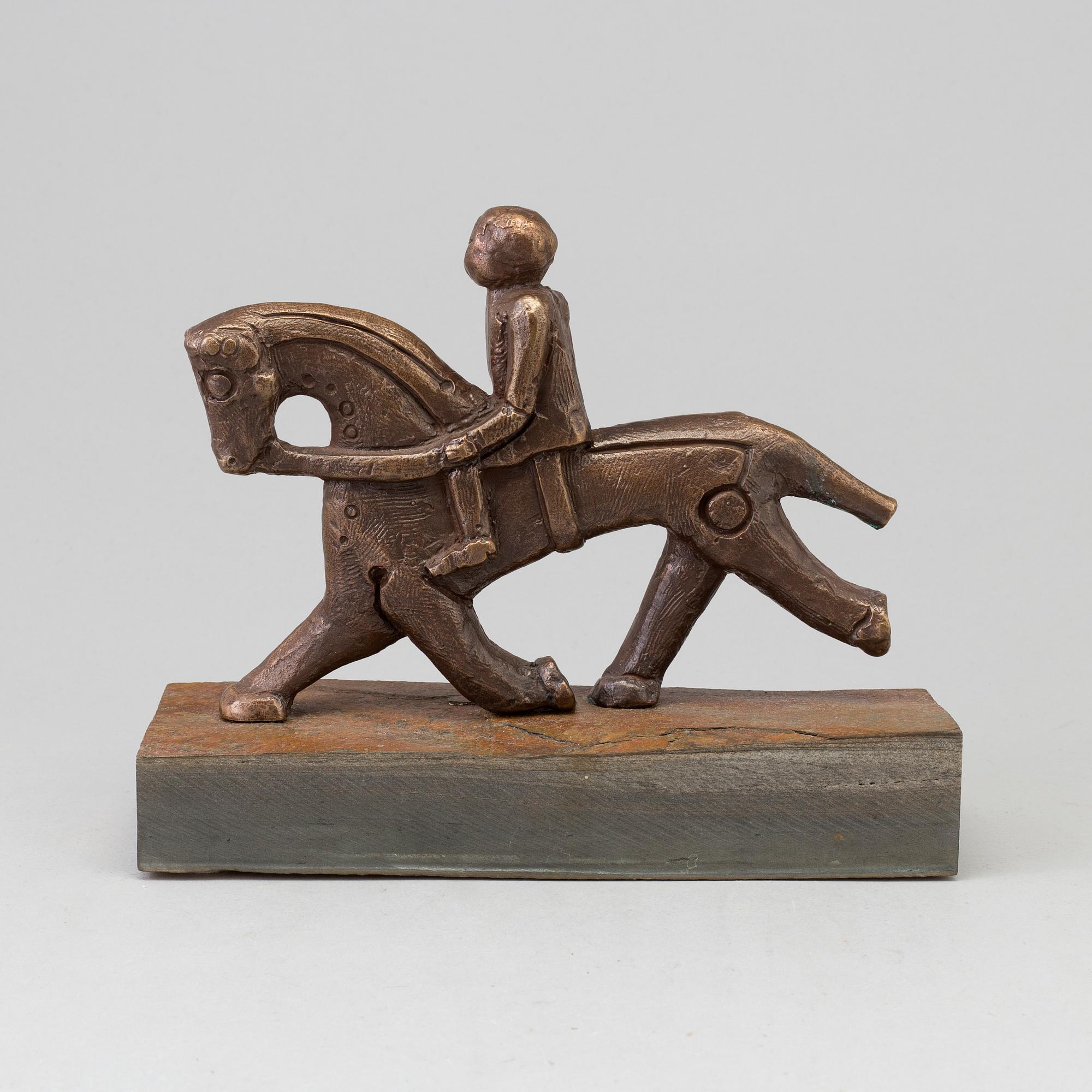 BIRGITTA STENBERG, sculpture, bronze.