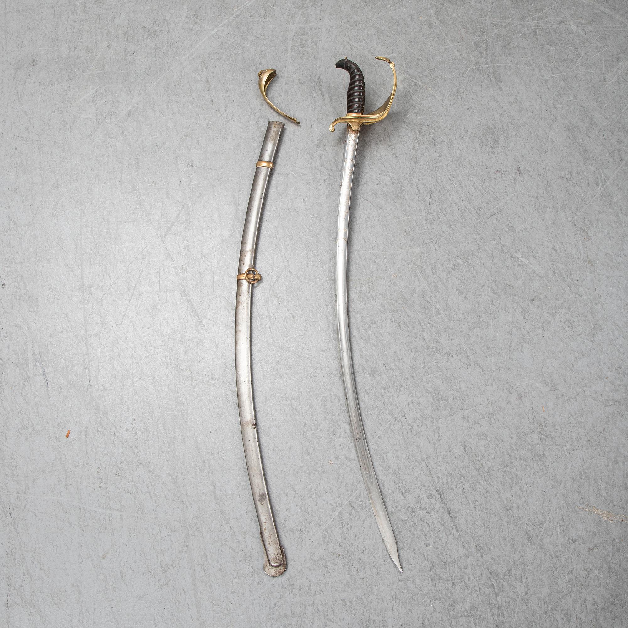 A 19th Century Swedish officer's sabre.