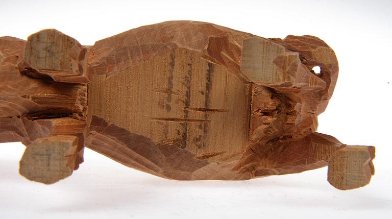 AXEL PETERSSON DÖDERHULTARN, träfigurer, otydl. sign.