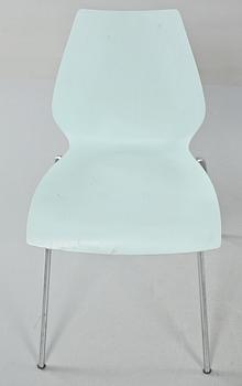 STOLAR, 4 st, "Maui", Vico Magistretti, Kartell, Italien, 1900-talets fjärde kvartal.