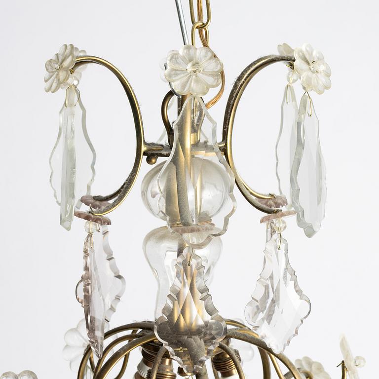 Chandelier, Rococo style, first half of the 20th century.