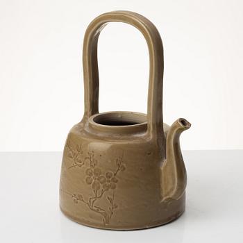 Tekanna, glaserat stengods, Kina, 1600-tal.