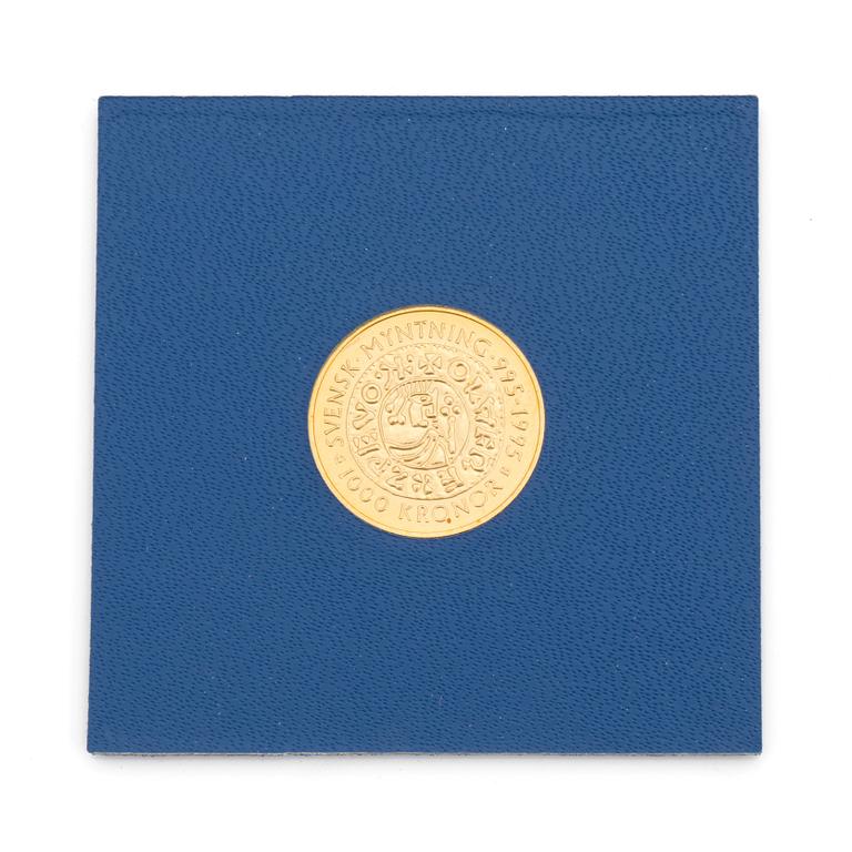 GULDMYNT, Carl XVI Gustaf, 1995, guld. Vikt ca 5,8 gram.
