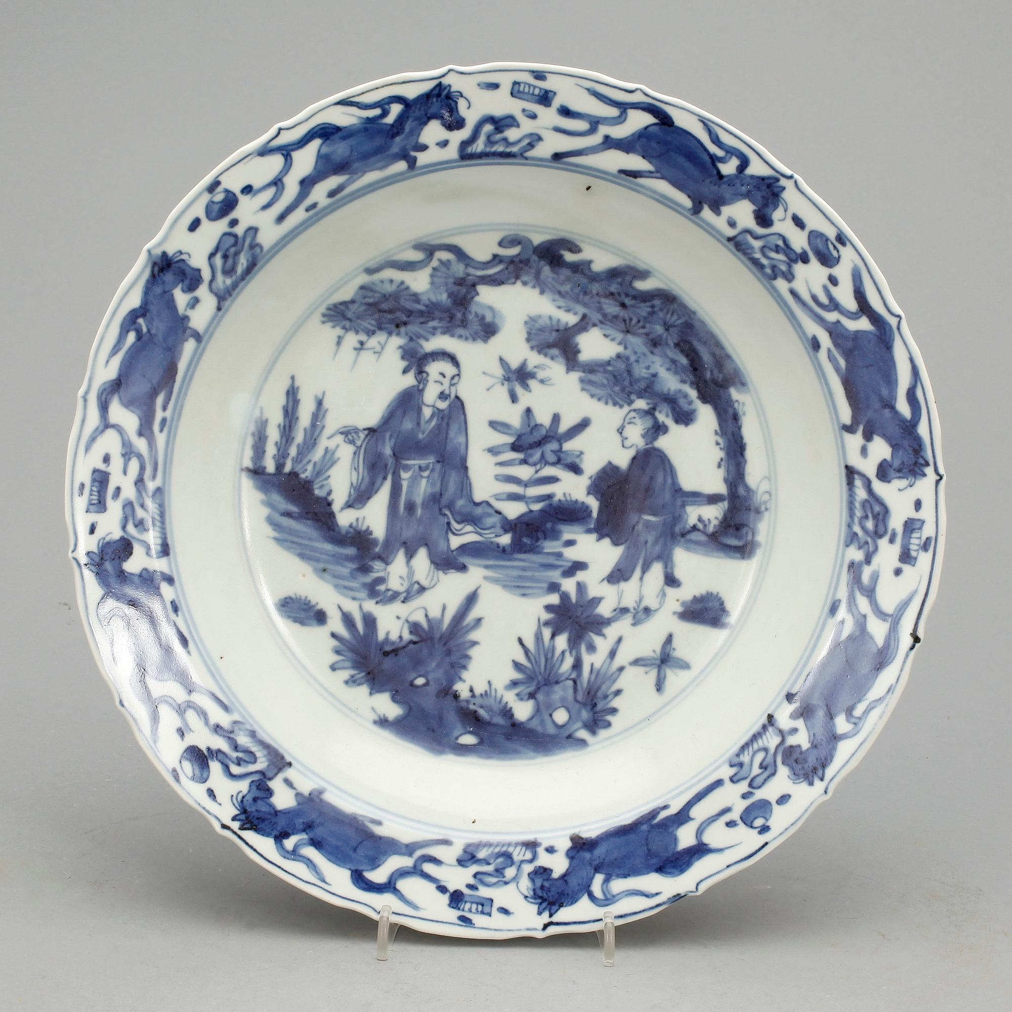 FAT, porslin, Kina, Ming-stil, 1900-tal.