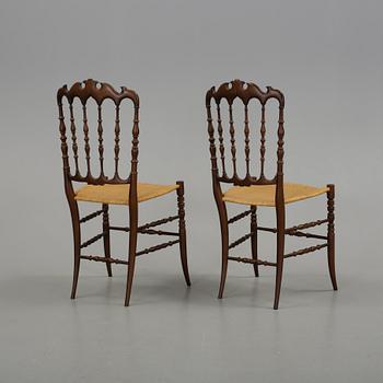 STOLAR, ett par, Chiavari / Napoleon / Tiffany-stil, modern tillverkning.