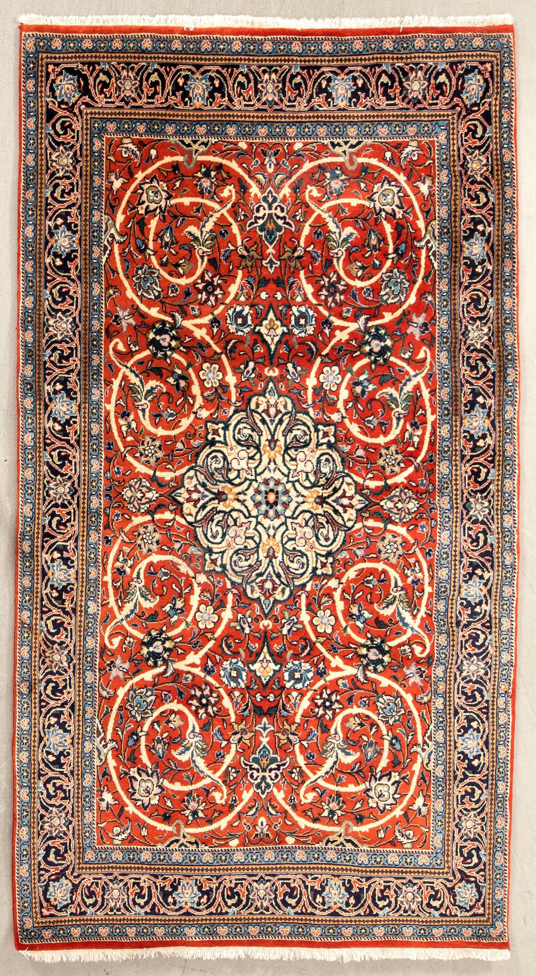 Oriental rug, old, approx. 239x138 cm.