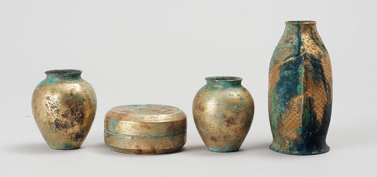 PARTI BRONS, 4 delar. Kina. 1900-tal.