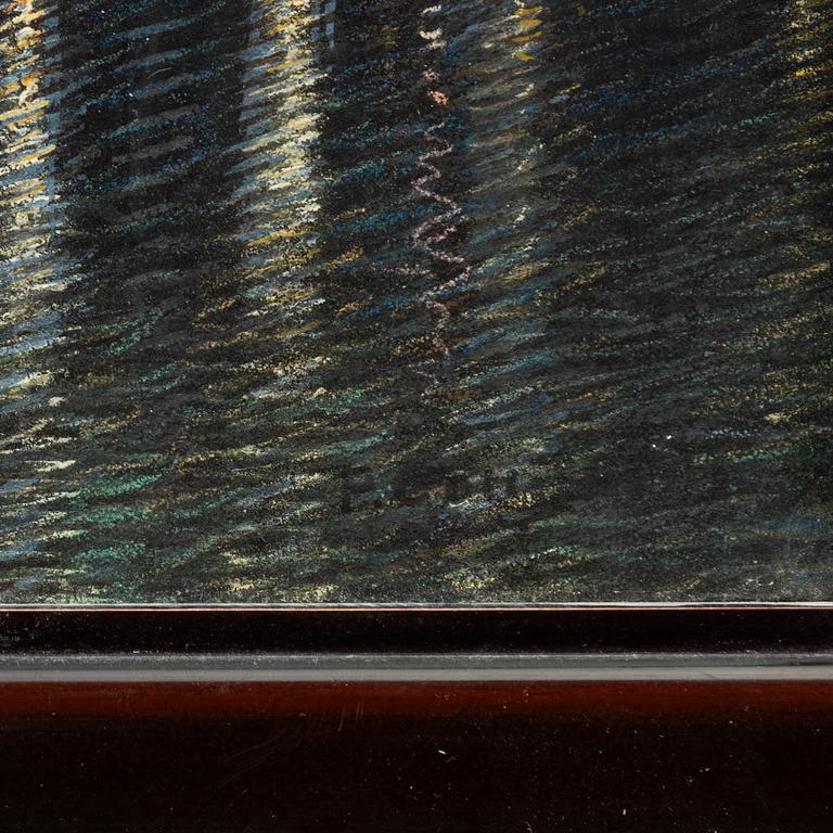 Per Collijn, Stockholmsvy från Söder i skymning.