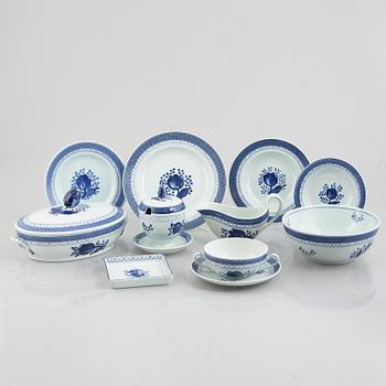Royal Copenhagen & Alumina, servis, 61 delar, fajans, "Tranquebar"/"Trankebar", Danmark.