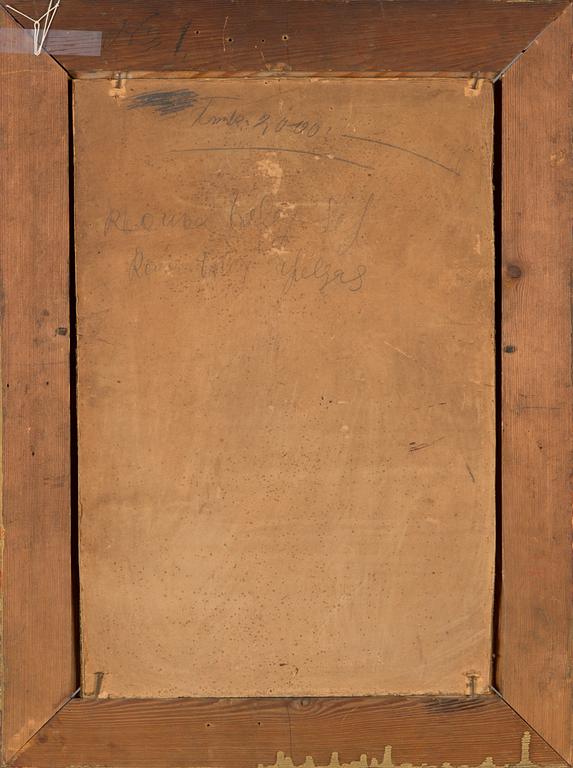 Alvar Cawén, olja på pannå, signerad.