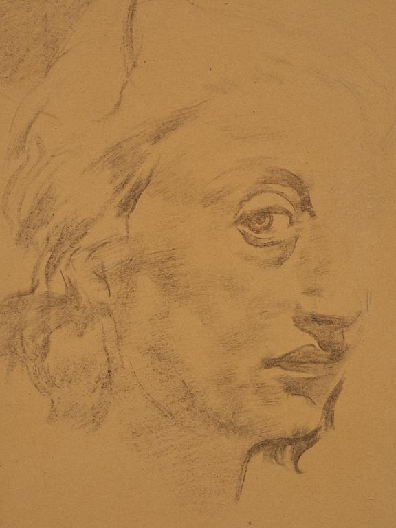 Lotte Laserstein, Two self-portrait studies.