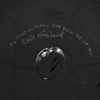 SKÅL, glas, Erik Höglund, Strömbergshyttan. 1988.