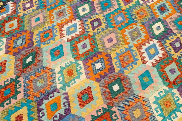 An, Afghan kilim carpet, c. 496 x 319 cm.