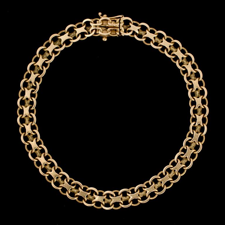 ARMBAND, 18k guld. Vikt 9,8g.