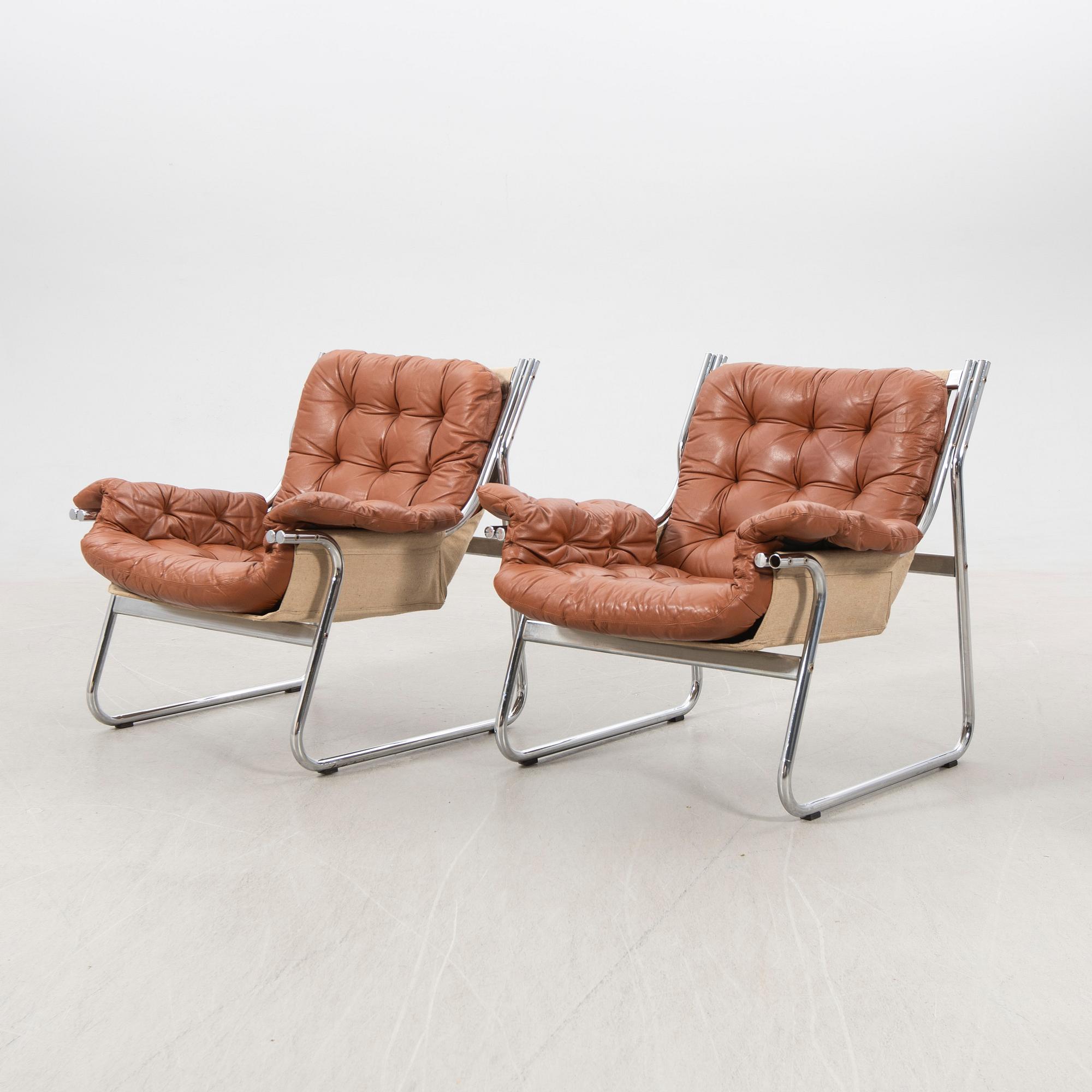 John-Bertil Häggström, armchairs, a pair, "Borkum", IKEA, 1970s.
