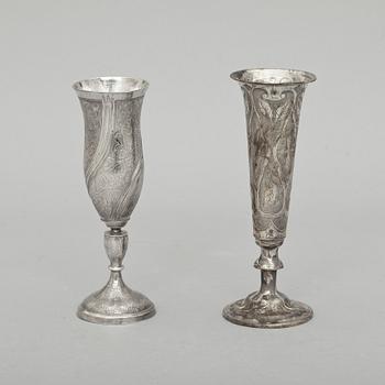 VASER, 2 st, silver. Ryssland, 1800-talets mitt. 140+150gr.