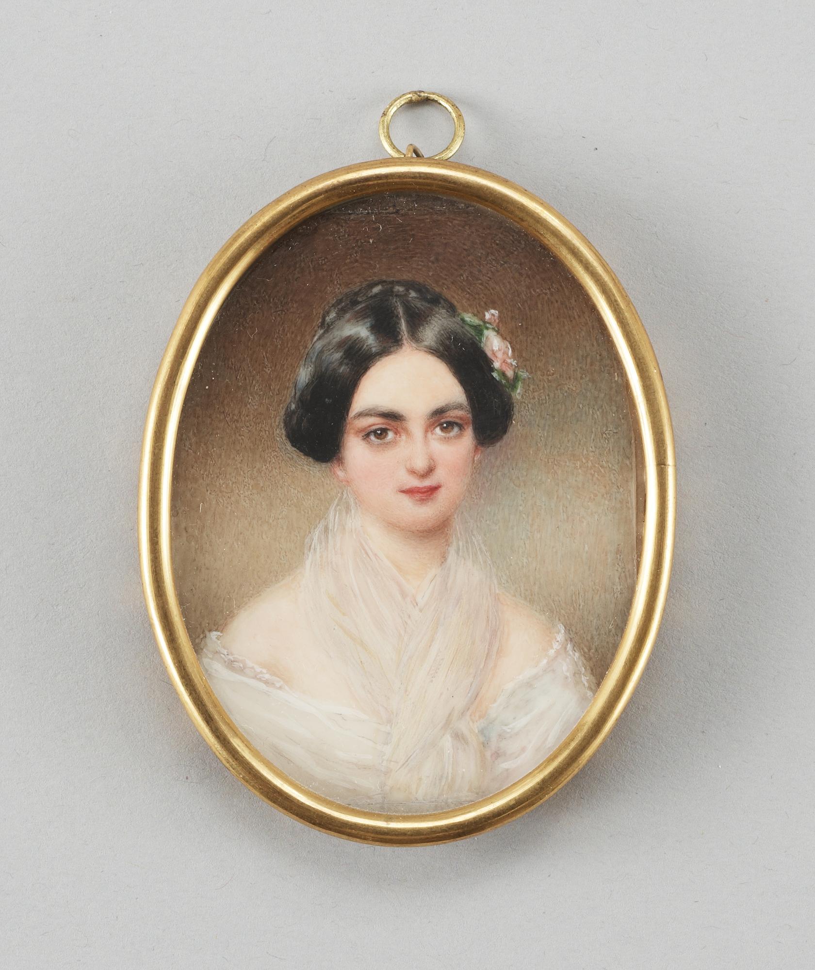 Moritz Michael Daffinger After, Woman in white dress.