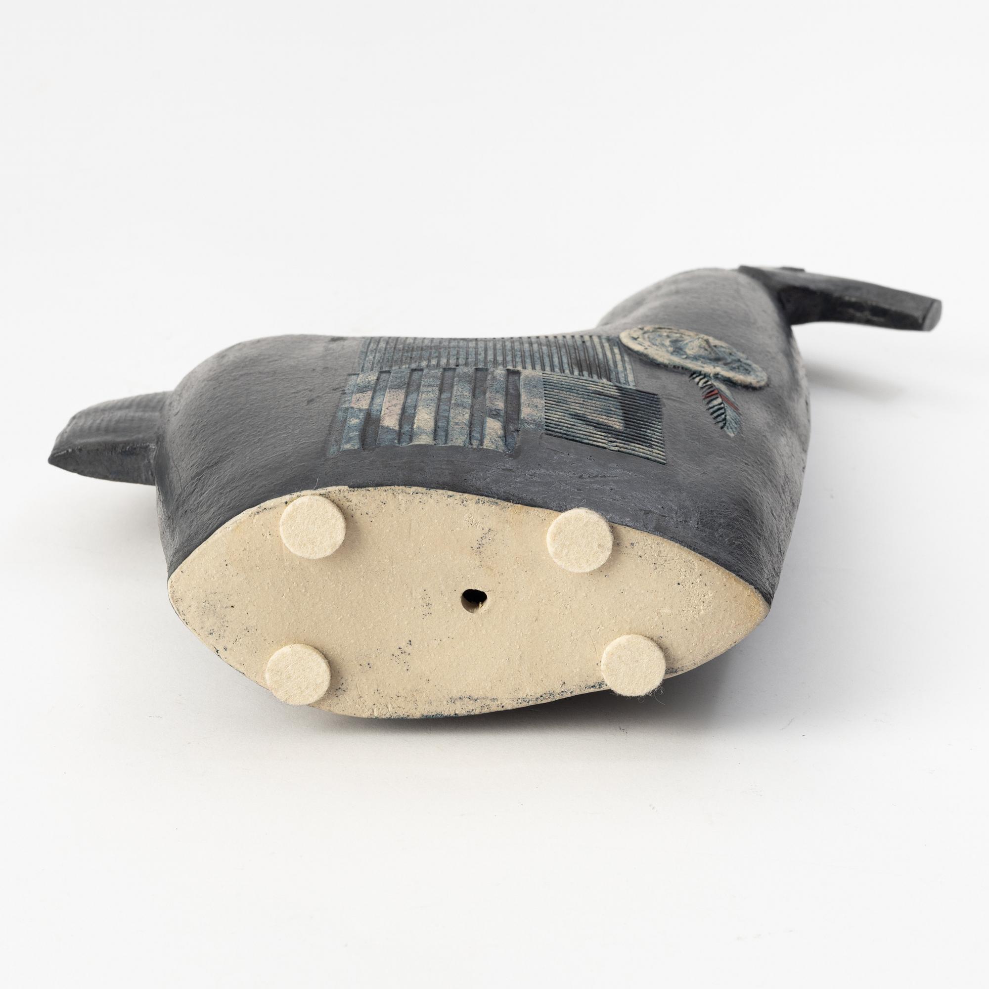 Björn Nyberg, a stoneware sculpture of a horse, signed.