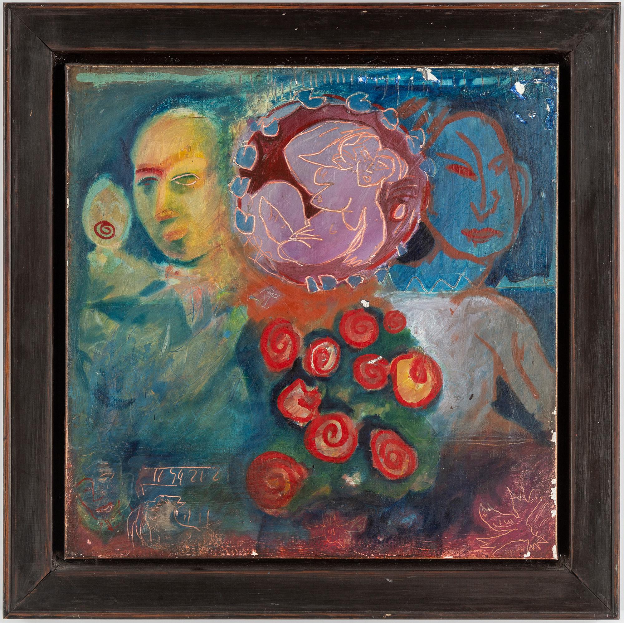 PETER APELGREN, olja på duk, ej signerad.