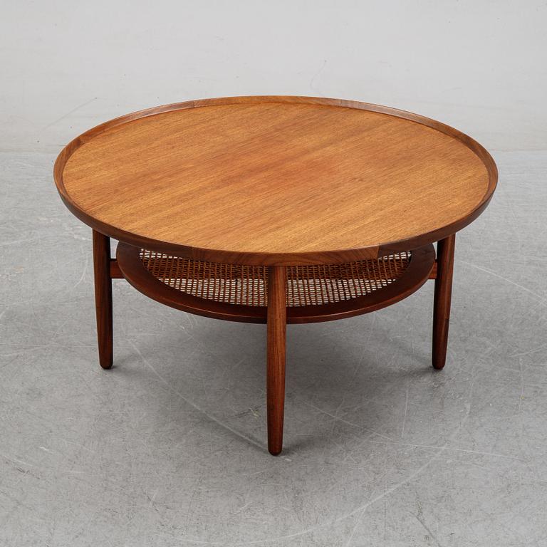 A teak veneered coffee table, 1950's/1960's.