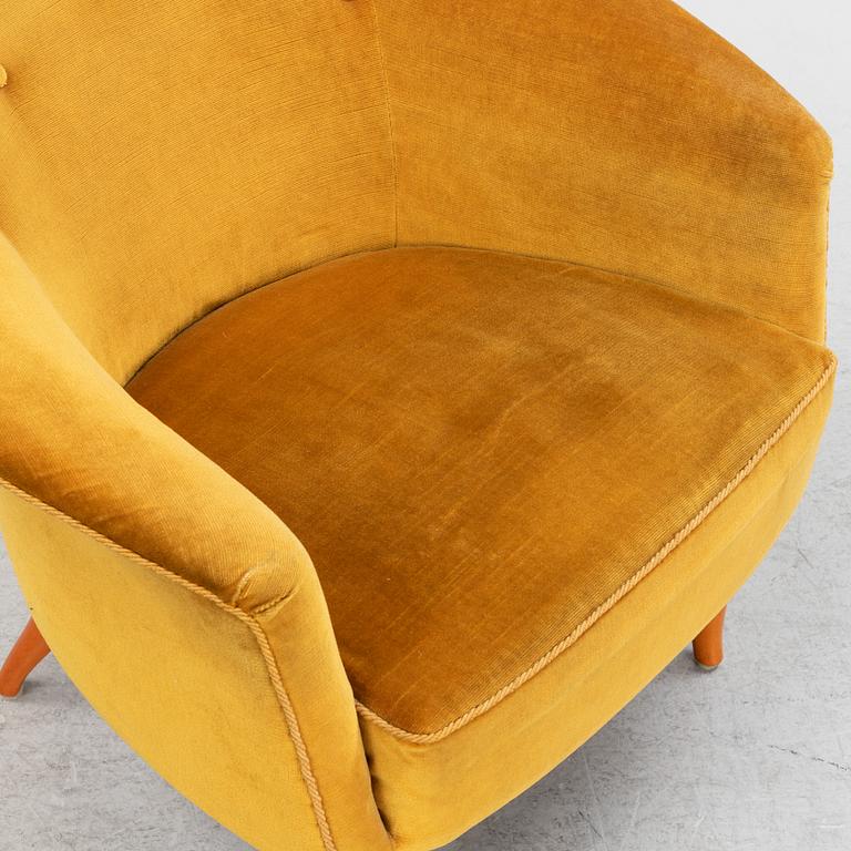 Kerstin Hörlin-Holmquist, A 'Stora Adam' armchairs, Nordiska Kompaniet, mid 20th century.