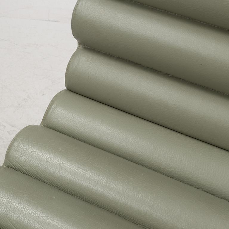 Gunilla Allard, a set of three 'Chicago' leather upholstered easy chairs, Lammhults, dated 2001.