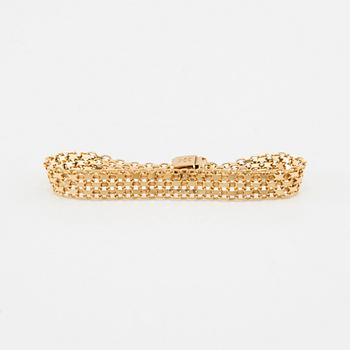 Bracelet X-link 18K gold, Braconi Gustavo Arezzo Italy.