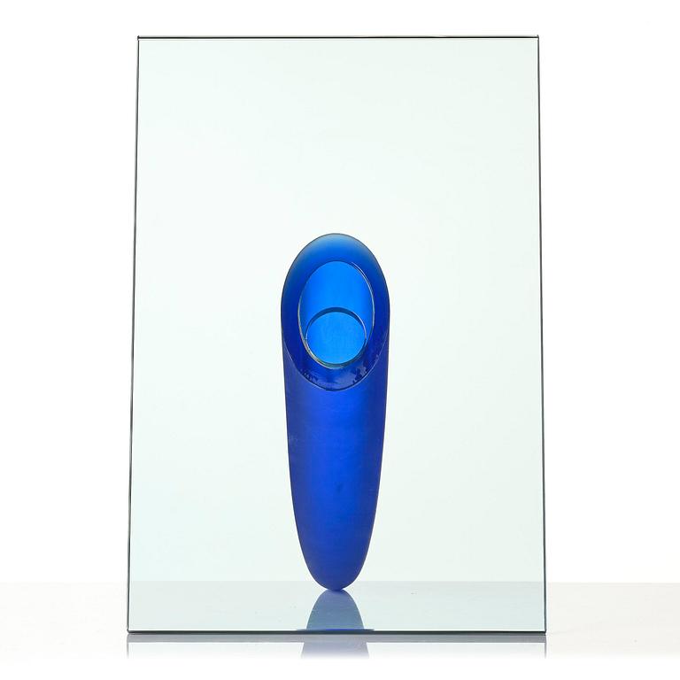 Philippe Starck, a "Petite Étrangeté Sous un Mur Vase" sculpture/vase, ed. 49/50, Daum, Nancy, France, post 1988.