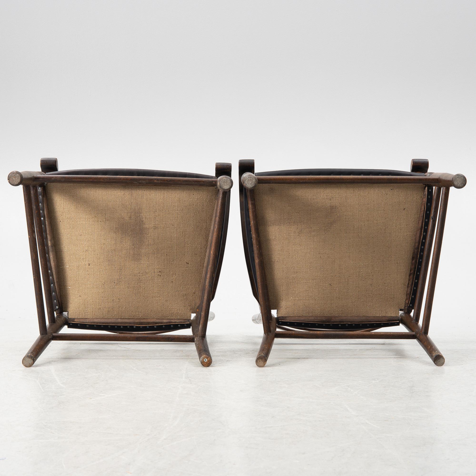 Gunnar Asplund, Armchairs, a pair, Gemla, designed for the Stockholm Exhibition 1930.