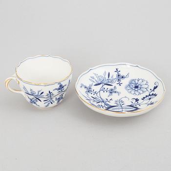 Meissen, 68 pieces of a porcelain dinner service, "Blue Onion", Germany, early 20th century.