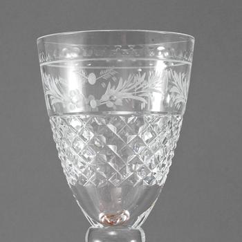 VITVINSGLAS, 12 st, "Elvira Madigan", Elis Bergh, Kosta, 1900-tal.