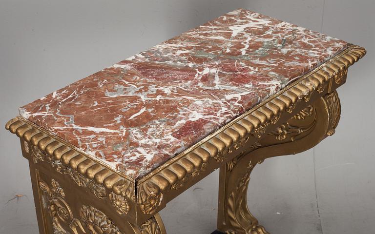 KONSOLBORD. Senempire, Petter Gustav Bylander(1804-1859) Göteborg.