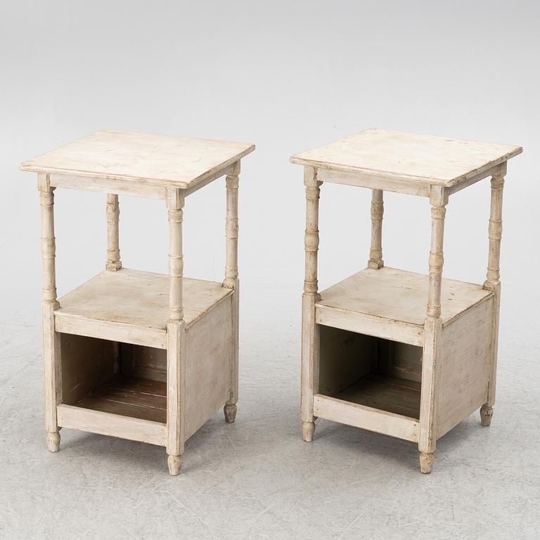 A of pair late 19th century nightstands.