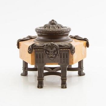 Ink horn, Empire style, early 20th century.