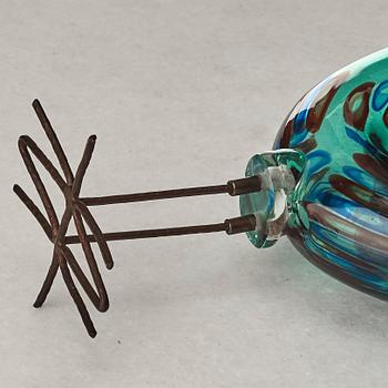 Alessandro Pianon, a "Pulcino" glass sculpture of a bird, Vistosi, Italy 1960's.