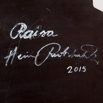 HEINI RIITAHUHTA, a porcelain hexagon relief 'Raisa' signed Heini Riitahuhta 2015.