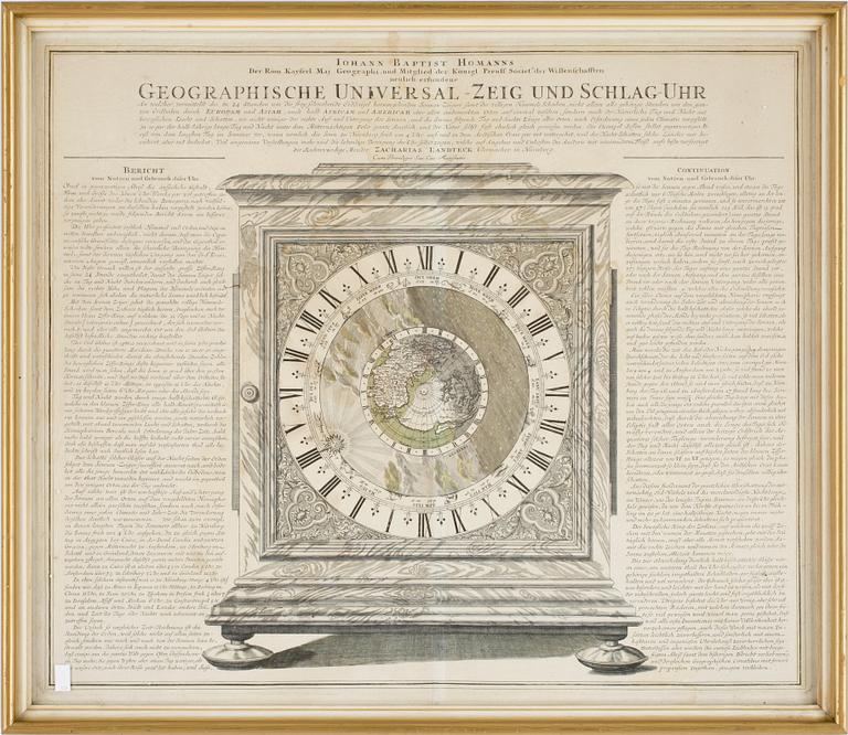 JOHAN BAPTISTA HOMANN, gravyr, 1700-tal.