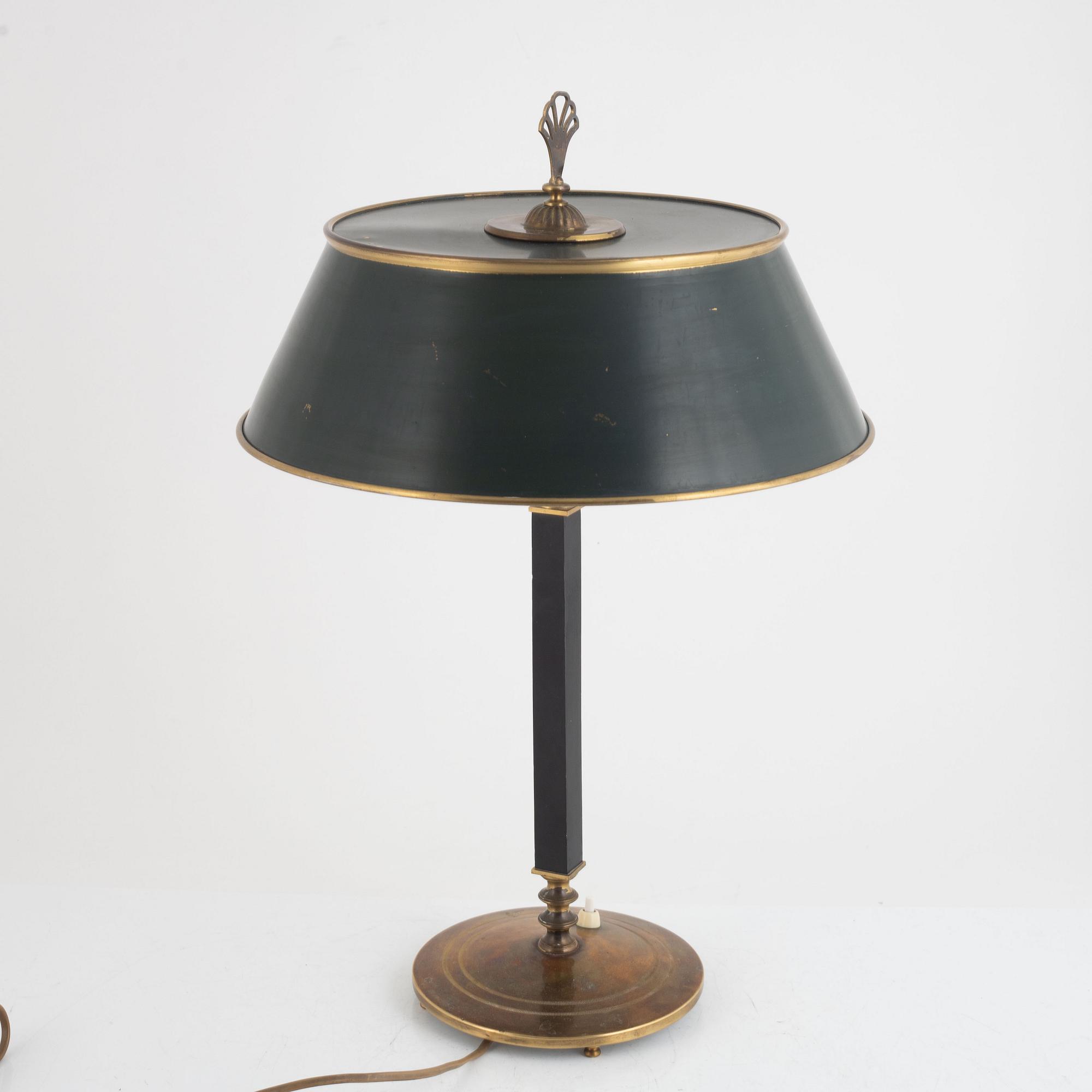 Harald Notini, table lamp, model "6942", Arvid Böhlmarks Lampfabrik, Stockholm 1930s.