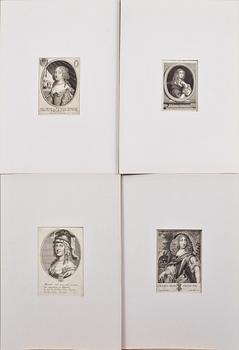 GRAFISKA BLAD, 12 stycken, 1800-tal.