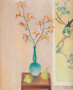 340. Einar Jolin, Still life with orchid.