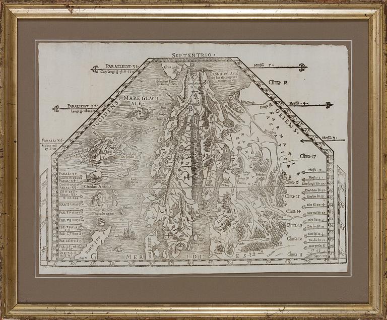 KARTA, Olaus Magnus, Basel 1567.