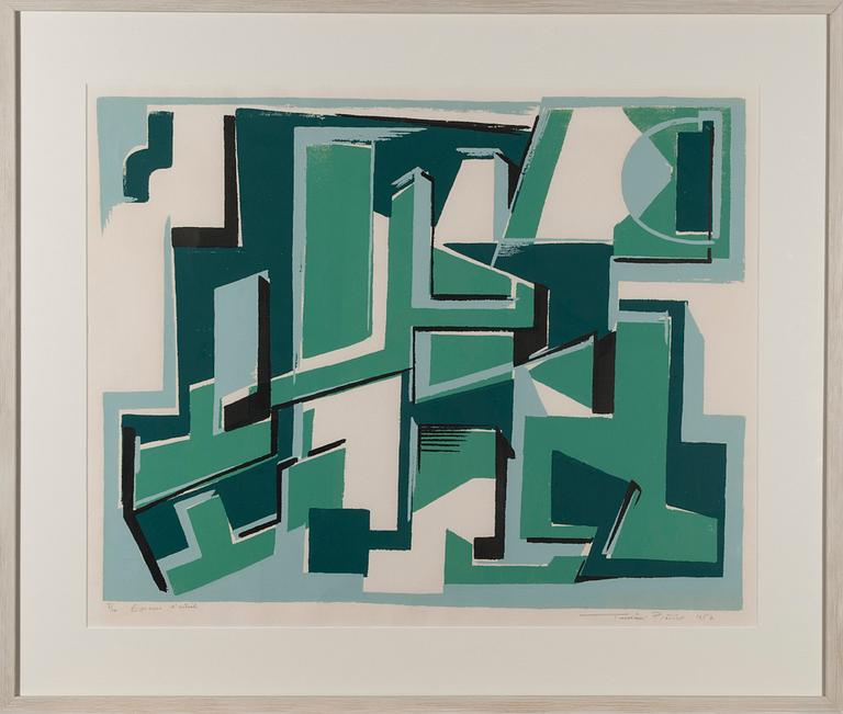 TUULIKKI PIETILÄ, serigrafia, signeerattu, päivätty 1957 ja numeroitu 3/10 Epreuve d'artiste.