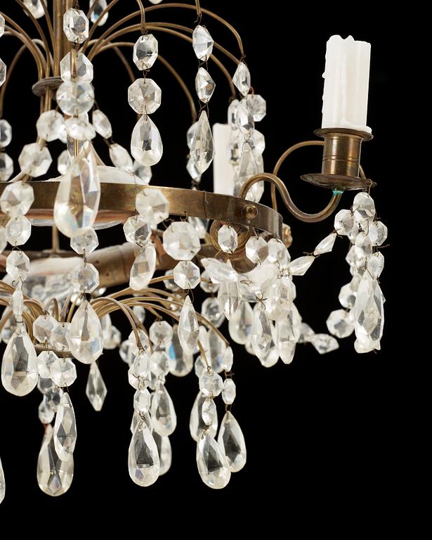 LJUSKRONA, Gustaviansk stil, 1900-tal. Höjd ca 58 cm.