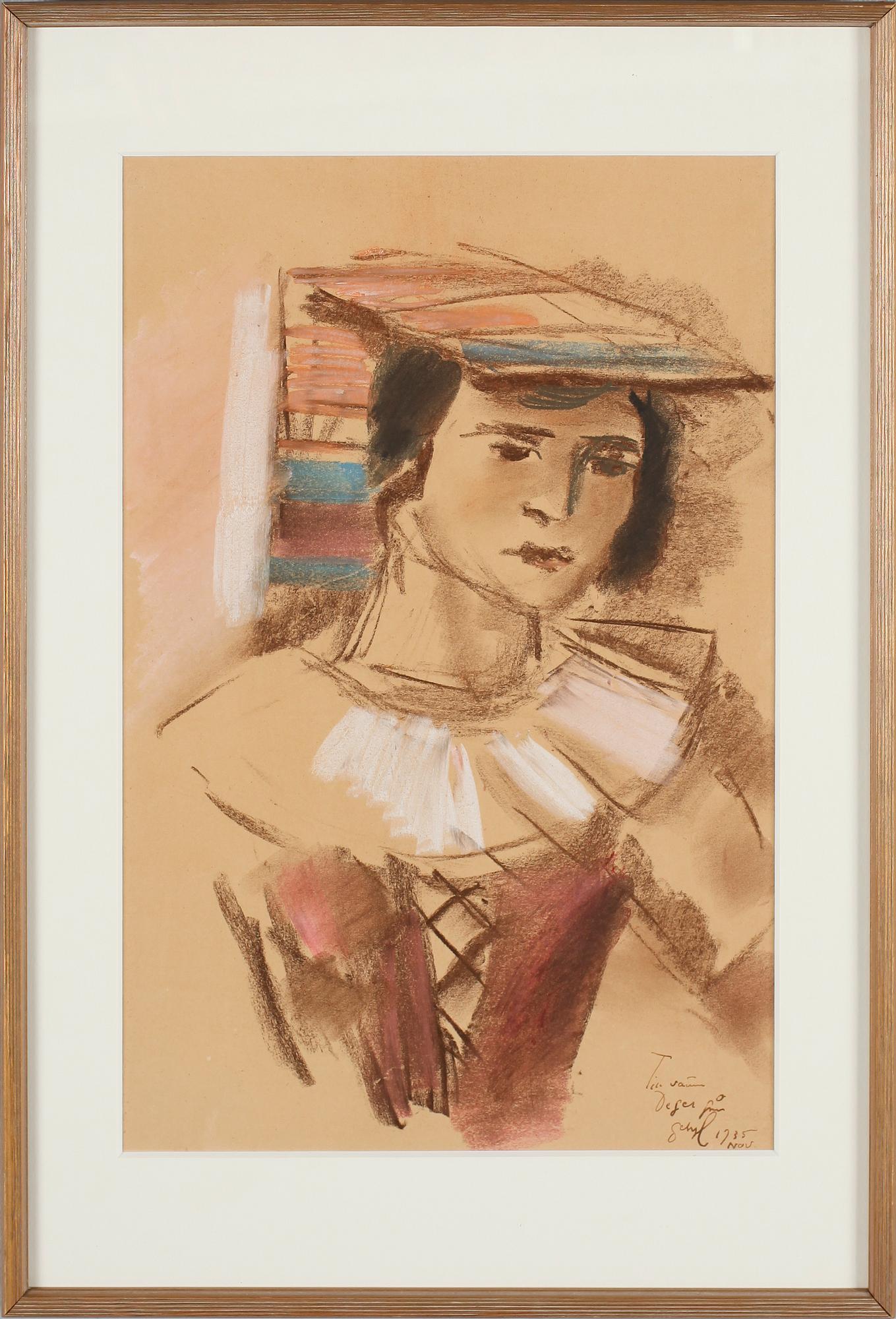 JULES SCHYL, blandteknik, signerad och daterad 1935.